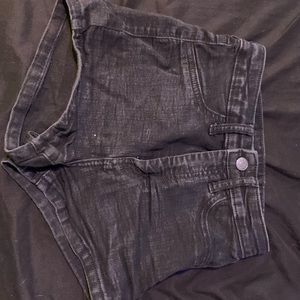 black mini shorts